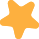 Orange star vector image